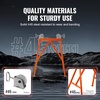 image:imageVEVOR Pipe Stand with Roller Head Heavy Duty 2500 LBS Load Capacity Suitable for 236 inches Pipes 45 Steel Roller Pipe Stand for WeldingOrange