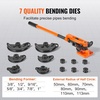 image:imageVEVOR Pipe Tube Bender 38 to 1 OD Manual Pipe Tube Bender with 7 Bending Dies 180 Copper Aluminum Pipes Bending Tools for HVAC Air Conditioning Refrigerator Auto RepairOrange