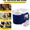 image:imageVEVOR Pottery Wheel for Adults 11in28cm Ceramic Wheel Forming Machine 06in Adjustable Lift Leg 350W Professional Pottery Kit with Foot Pedal Detachable Basin for Work Art Craft DIY WhiteBlue11inch
