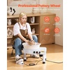 image:imageVEVOR Pottery Wheel for Adults 11in28cm Ceramic Wheel Forming Machine 06in Adjustable Lift Leg 350W Professional Pottery Kit with Foot Pedal Detachable Basin for Work Art Craft DIY WhiteWhite 11inch
