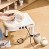 image:imageVEVOR Pottery Wheel for Adults 11in28cm Ceramic Wheel Forming Machine 06in Adjustable Lift Leg 350W Professional Pottery Kit with Foot Pedal Detachable Basin for Work Art Craft DIY WhiteWhite 14inch