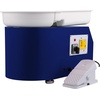image:imageVEVOR Pottery Wheel for Adults 11in28cm Ceramic Wheel Forming Machine 06in Adjustable Lift Leg 350W Professional Pottery Kit with Foot Pedal Detachable Basin for Work Art Craft DIY WhiteBlue11inch