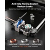 image:imageVEVOR Professional Brake Line Flaring Tool 45 Degree Double Flare Bubble Flare Tool Kit for 316 14 516 38 Copper Aluminum Thin Steel Tubes1 Dies