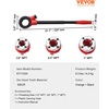 image:imageVEVOR Ratchet Pipe Threader Kit with 4 Dies 12 NPT 34 NPT 1 NPT 114 NPT Manual Ratcheting Pipe Threading Tool Portable Pipes Threader Set with Toolbox for Plumbing Installation amp Repair12  1