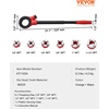 image:imageVEVOR Ratchet Pipe Threader Kit with 4 Dies 12 NPT 34 NPT 1 NPT 114 NPT Manual Ratcheting Pipe Threading Tool Portable Pipes Threader Set with Toolbox for Plumbing Installation amp Repair14  114