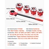 image:imageVEVOR Ratchet Pipe Threader Kit with 4 Dies 12 NPT 34 NPT 1 NPT 114 NPT Manual Ratcheting Pipe Threading Tool Portable Pipes Threader Set with Toolbox for Plumbing Installation amp Repair12  114