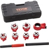 image:imageVEVOR Ratchet Pipe Threader Kit with 4 Dies 12 NPT 34 NPT 1 NPT 114 NPT Manual Ratcheting Pipe Threading Tool Portable Pipes Threader Set with Toolbox for Plumbing Installation amp Repair14  114
