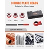 image:imageVEVOR Ratchet Pipe Threader Kit with 4 Dies 12 NPT 34 NPT 1 NPT 114 NPT Manual Ratcheting Pipe Threading Tool Portable Pipes Threader Set with Toolbox for Plumbing Installation amp Repair12  1