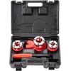 image:imageVEVOR Ratchet Pipe Threader Kit with 4 Dies 12 NPT 34 NPT 1 NPT 114 NPT Manual Ratcheting Pipe Threading Tool Portable Pipes Threader Set with Toolbox for Plumbing Installation amp Repair12  1