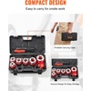 image:imageVEVOR Ratchet Pipe Threader Kit with 4 Dies 12 NPT 34 NPT 1 NPT 114 NPT Manual Ratcheting Pipe Threading Tool Portable Pipes Threader Set with Toolbox for Plumbing Installation amp Repair14  114