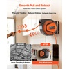 image:imageVEVOR Retractable Air Hose Reel 14 Inch x 50 FT Hybrid Air Hose Max 300PSI Enclosed AirCompressor Hoses Reel Auto Rewind with 66 ft Lead in amp Blow Gun 180 Swivel CeilingWall Mount14IN x 50FT