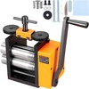 image:imageVEVOR Rolling Mill 376 mm Jewelry Rolling Mill Machine 1 2 Gear Ratio 3in1 MultiFunction Rolling Mill 017mm Press Thickness for Metal Jewelry Making Sheet Square Wire Semicircle Pattern76mm