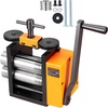 image:imageVEVOR Rolling Mill 376 mm Jewelry Rolling Mill Machine 1 2 Gear Ratio 3in1 MultiFunction Rolling Mill 017mm Press Thickness for Metal Jewelry Making Sheet Square Wire Semicircle Pattern75mm