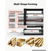 image:imageVEVOR Rolling Mill 376 mm Jewelry Rolling Mill Machine 1 2 Gear Ratio 3in1 MultiFunction Rolling Mill 017mm Press Thickness for Metal Jewelry Making Sheet Square Wire Semicircle Pattern60mm