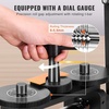 image:imageVEVOR Rolling Mill 376 mm Jewelry Rolling Mill Machine 1 2 Gear Ratio 3in1 MultiFunction Rolling Mill 017mm Press Thickness for Metal Jewelry Making Sheet Square Wire Semicircle Pattern57mm