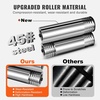 image:imageVEVOR Rolling Mill 376 mm Jewelry Rolling Mill Machine 1 2 Gear Ratio 3in1 MultiFunction Rolling Mill 017mm Press Thickness for Metal Jewelry Making Sheet Square Wire Semicircle Pattern75mm