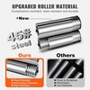image:imageVEVOR Rolling Mill 376 mm Jewelry Rolling Mill Machine 1 2 Gear Ratio 3in1 MultiFunction Rolling Mill 017mm Press Thickness for Metal Jewelry Making Sheet Square Wire Semicircle Pattern45mm
