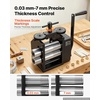 image:imageVEVOR Rolling Mill 376 mm Jewelry Rolling Mill Machine 1 2 Gear Ratio 3in1 MultiFunction Rolling Mill 017mm Press Thickness for Metal Jewelry Making Sheet Square Wire Semicircle Pattern60mm