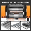image:imageVEVOR Rolling Mill 376 mm Jewelry Rolling Mill Machine 1 2 Gear Ratio 3in1 MultiFunction Rolling Mill 017mm Press Thickness for Metal Jewelry Making Sheet Square Wire Semicircle Pattern45mm