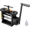 image:imageVEVOR Rolling Mill 376 mm Jewelry Rolling Mill Machine 1 2 Gear Ratio 3in1 MultiFunction Rolling Mill 017mm Press Thickness for Metal Jewelry Making Sheet Square Wire Semicircle Pattern57mm