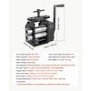 image:imageVEVOR Rolling Mill 376 mm Jewelry Rolling Mill Machine 1 2 Gear Ratio 3in1 MultiFunction Rolling Mill 017mm Press Thickness for Metal Jewelry Making Sheet Square Wire Semicircle Pattern60mm