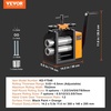 image:imageVEVOR Rolling Mill 376 mm Jewelry Rolling Mill Machine 1 2 Gear Ratio 3in1 MultiFunction Rolling Mill 017mm Press Thickness for Metal Jewelry Making Sheet Square Wire Semicircle Pattern75mm
