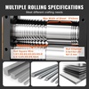 image:imageVEVOR Rolling Mill 376 mm Jewelry Rolling Mill Machine 1 2 Gear Ratio 3in1 MultiFunction Rolling Mill 017mm Press Thickness for Metal Jewelry Making Sheet Square Wire Semicircle Pattern57mm