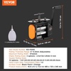 image:imageVEVOR Rolling Mill 376 mm Jewelry Rolling Mill Machine 1 2 Gear Ratio 3in1 MultiFunction Rolling Mill 017mm Press Thickness for Metal Jewelry Making Sheet Square Wire Semicircle Pattern57mm