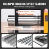 image:imageVEVOR Rolling Mill 376 mm Jewelry Rolling Mill Machine 1 2 Gear Ratio 3in1 MultiFunction Rolling Mill 017mm Press Thickness for Metal Jewelry Making Sheet Square Wire Semicircle Pattern76mm