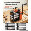 image:imageVEVOR Rolling Mill 376 mm Jewelry Rolling Mill Machine 1 2 Gear Ratio 3in1 MultiFunction Rolling Mill 017mm Press Thickness for Metal Jewelry Making Sheet Square Wire Semicircle Pattern40mm