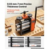 image:imageVEVOR Rolling Mill 376 mm Jewelry Rolling Mill Machine 1 2 Gear Ratio 3in1 MultiFunction Rolling Mill 017mm Press Thickness for Metal Jewelry Making Sheet Square Wire Semicircle Pattern44mm