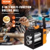 image:imageVEVOR Rolling Mill 376 mm Jewelry Rolling Mill Machine 1 2 Gear Ratio 3in1 MultiFunction Rolling Mill 017mm Press Thickness for Metal Jewelry Making Sheet Square Wire Semicircle Pattern75mm