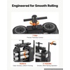 image:imageVEVOR Rolling Mill 376 mm Jewelry Rolling Mill Machine 1 2 Gear Ratio 3in1 MultiFunction Rolling Mill 017mm Press Thickness for Metal Jewelry Making Sheet Square Wire Semicircle Pattern60mm