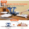 image:imageVEVOR Screen Printing Machine 4 Color 4 Station 360 Rotable Silk Screen Printing Press 212x177in  54x45cm Screen Printer Machine DoubleLayer Positioning Pallet for TShirt DIY Printing