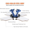 image:imageVEVOR Screen Printing Machine 4 Color 4 Station 360 Rotable Silk Screen Printing Press 212x177in  54x45cm Screen Printer Machine DoubleLayer Positioning Pallet for TShirt DIY Printing