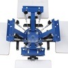 image:imageVEVOR Screen Printing Machine 4 Color 4 Station 360 Rotable Silk Screen Printing Press 212x177in  54x45cm Screen Printer Machine DoubleLayer Positioning Pallet for TShirt DIY Printing