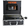 image:imageVEVOR Sewer Camera 100ft Drain Inspection Camera with 7 Screen IP68 Waterproof Snake Plumbing Camera with 12PCS Adjustable LEDs 16 GB SD Card for Sewer Line Duct Drain Pipe Plumbing100ft