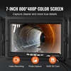 image:imageVEVOR Sewer Camera 100ft Drain Inspection Camera with 7 Screen IP68 Waterproof Snake Plumbing Camera with 12PCS Adjustable LEDs 16 GB SD Card for Sewer Line Duct Drain Pipe Plumbing165ft50m