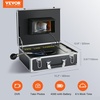 image:imageVEVOR Sewer Camera 100ft Drain Inspection Camera with 7 Screen IP68 Waterproof Snake Plumbing Camera with 12PCS Adjustable LEDs 16 GB SD Card for Sewer Line Duct Drain Pipe Plumbing165ft50m