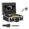 image:imageVEVOR Sewer Camera 100ft Drain Inspection Camera with 7 Screen IP68 Waterproof Snake Plumbing Camera with 12PCS Adjustable LEDs 16 GB SD Card for Sewer Line Duct Drain Pipe Plumbing165ft50m