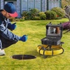 image:imageVEVOR Sewer Camera 165 ft50 m 9 Screen Pipeline Inspection Camera with DVR Function Waterproof IP68 Camera w12 Adjustable LEDs wa 16 GB SD Card for Sewer Line Home Duct Drain Pipe Plumbing165ft50m