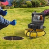 image:imageVEVOR Sewer Camera 165 ft50 m 9 Screen Pipeline Inspection Camera with DVR Function Waterproof IP68 Camera w12 Adjustable LEDs wa 16 GB SD Card for Sewer Line Home Duct Drain Pipe Plumbing230ft70m