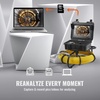image:imageVEVOR Sewer Camera 165 ft50 m 9 Screen Pipeline Inspection Camera with DVR Function Waterproof IP68 Camera w12 Adjustable LEDs wa 16 GB SD Card for Sewer Line Home Duct Drain Pipe Plumbing230ft70m