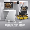 image:imageVEVOR Sewer Camera 165 ft50 m 9 Screen Pipeline Inspection Camera with DVR Function Waterproof IP68 Camera w12 Adjustable LEDs wa 16 GB SD Card for Sewer Line Home Duct Drain Pipe Plumbing165ft50m