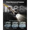 image:imageVEVOR Sewer Camera 66 ft20m 43 Drain Inspection Camera IP68 Waterproof Snake Plumbing Camera with Lights  6 Adjustable LEDs 4500mAh Battery amp 16GB Card for Sewer Line Duct Pipes164ft50m