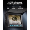 image:imageVEVOR Sewer Camera 66 ft20m 43 Drain Inspection Camera IP68 Waterproof Snake Plumbing Camera with Lights  6 Adjustable LEDs 4500mAh Battery amp 16GB Card for Sewer Line Duct Pipes164ft50m