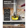 image:imageVEVOR Sewer Camera 66 ft20m 43 Drain Inspection Camera IP68 Waterproof Snake Plumbing Camera with Lights  6 Adjustable LEDs 4500mAh Battery amp 16GB Card for Sewer Line Duct Pipes164ft50m