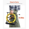 image:imageVEVOR Sewer Camera 66 ft20m 43 Drain Inspection Camera IP68 Waterproof Snake Plumbing Camera with Lights  6 Adjustable LEDs 4500mAh Battery amp 16GB Card for Sewer Line Duct Pipes66ft20m