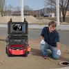 image:imageVEVOR Sewer Camera 98 ft30m SelfLeveling Drain Camera with 512Hz Transmitter Distance Counter 9 Screen 1080P HD Snake Plumbing Detector with Light12 LED amp 32GB Card for Duct Pipe98ft30m