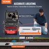 image:imageVEVOR Sewer Camera 98 ft30m SelfLeveling Drain Camera with 512Hz Transmitter Distance Counter 9 Screen 1080P HD Snake Plumbing Detector with Light12 LED amp 32GB Card for Duct Pipe98ft30m